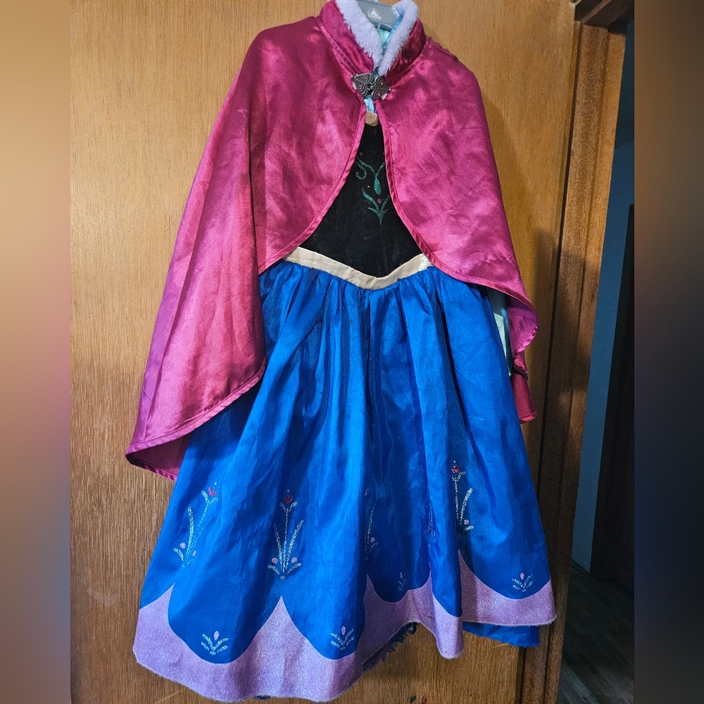 Dinsey Anna Kids Frozen Costume - SIZE 5-6